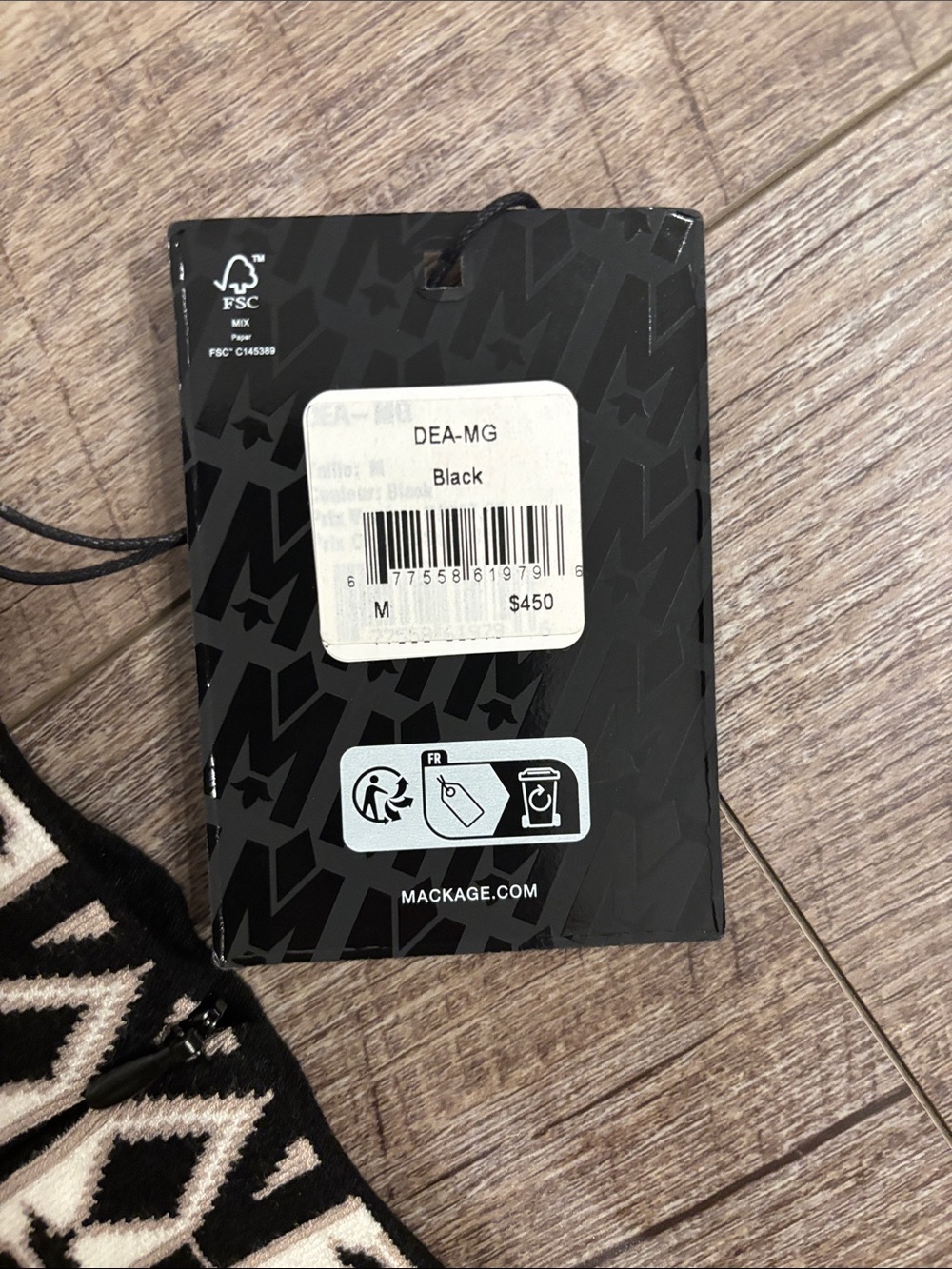 Mackage Jaquard Monogram A-line Mini Skirt NWT - Picture 5 of 6